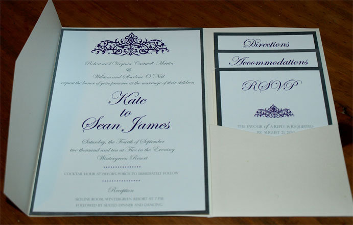 We used a gray silver color with the purple Kate is using with her wedding